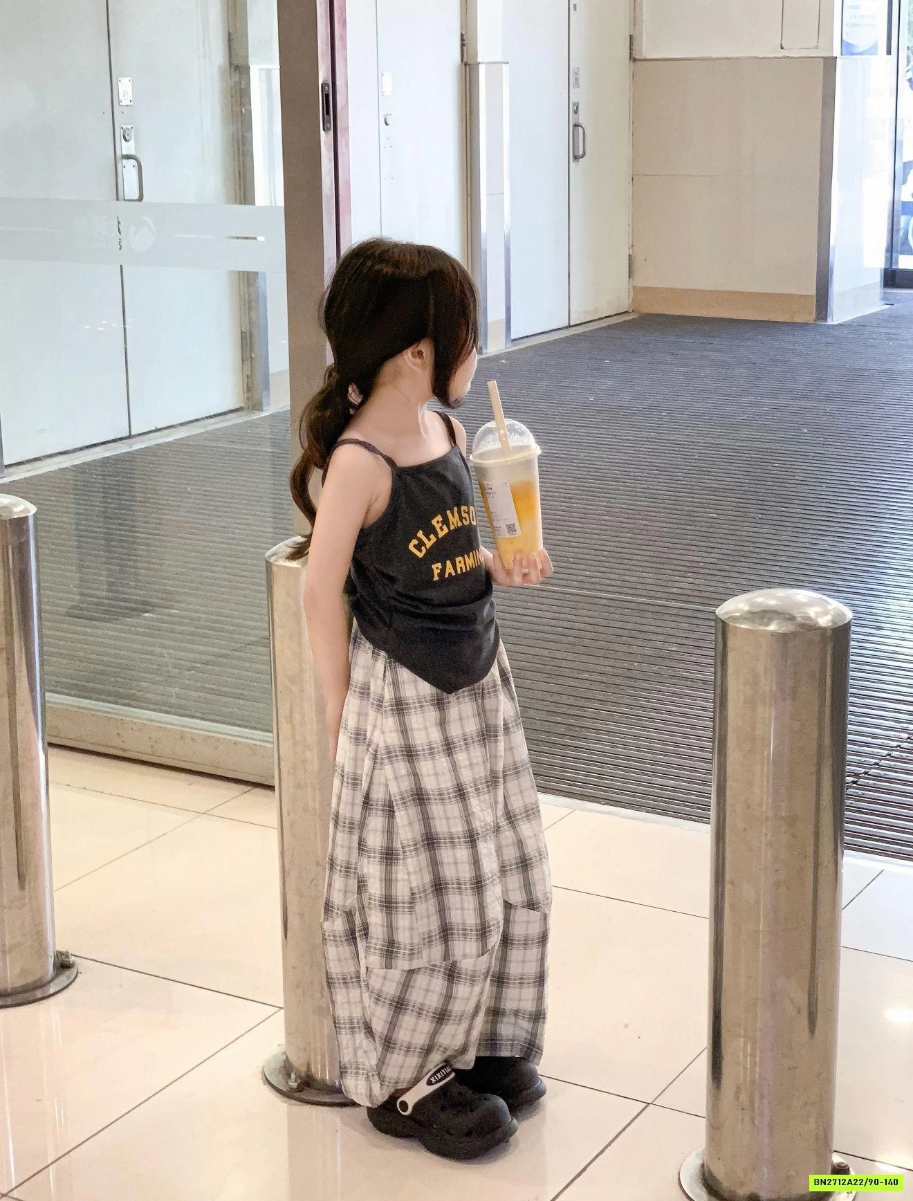 ÁO 2 DÂY VẠT NHỌN MIX BAGGY CARO