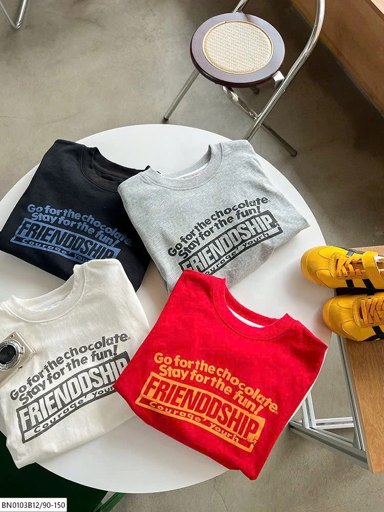 ÁO PHÔNG CHỮ FRIENSHIP AMBB 25A138