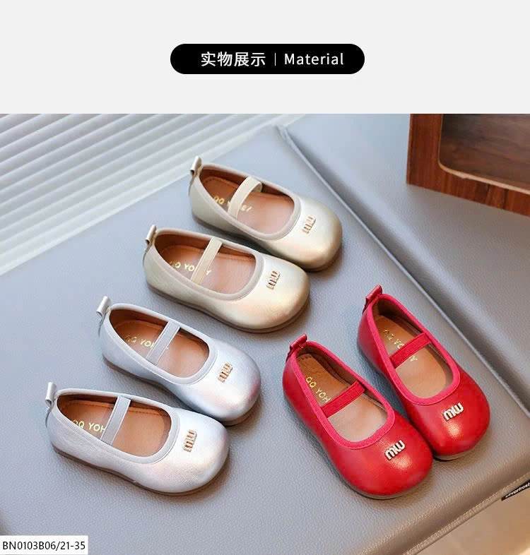 GIÀY BÚP BÊ MIN TRƠN MÀU DA BÓNG