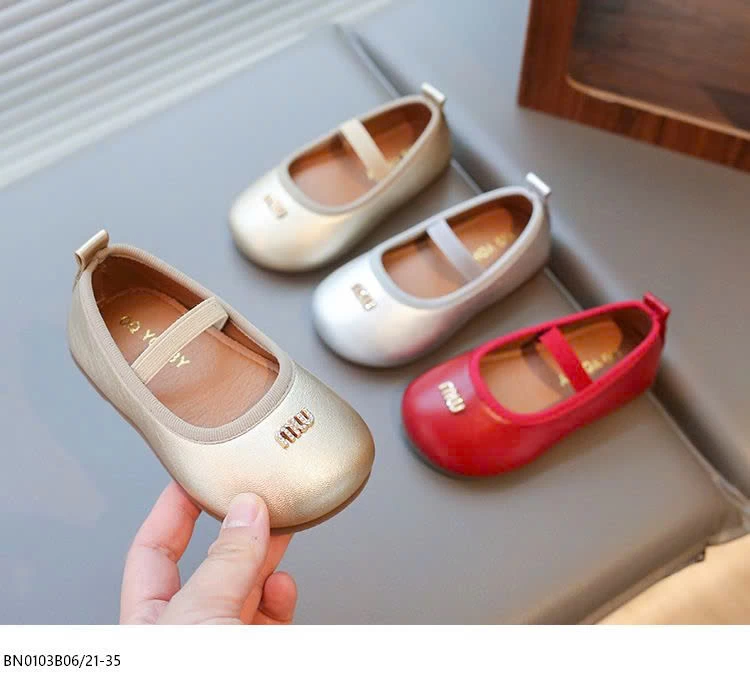 GIÀY BÚP BÊ MIN TRƠN MÀU DA BÓNG