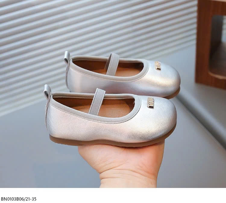 GIÀY BÚP BÊ MIN TRƠN MÀU DA BÓNG