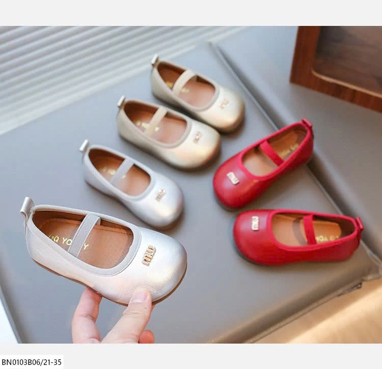 GIÀY BÚP BÊ MIN TRƠN MÀU DA BÓNG