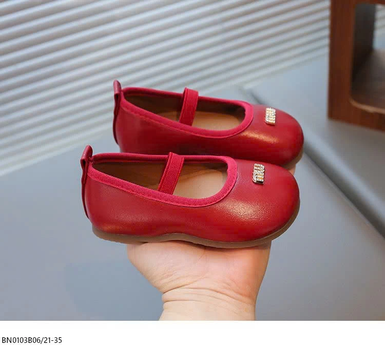 GIÀY BÚP BÊ MIN TRƠN MÀU DA BÓNG