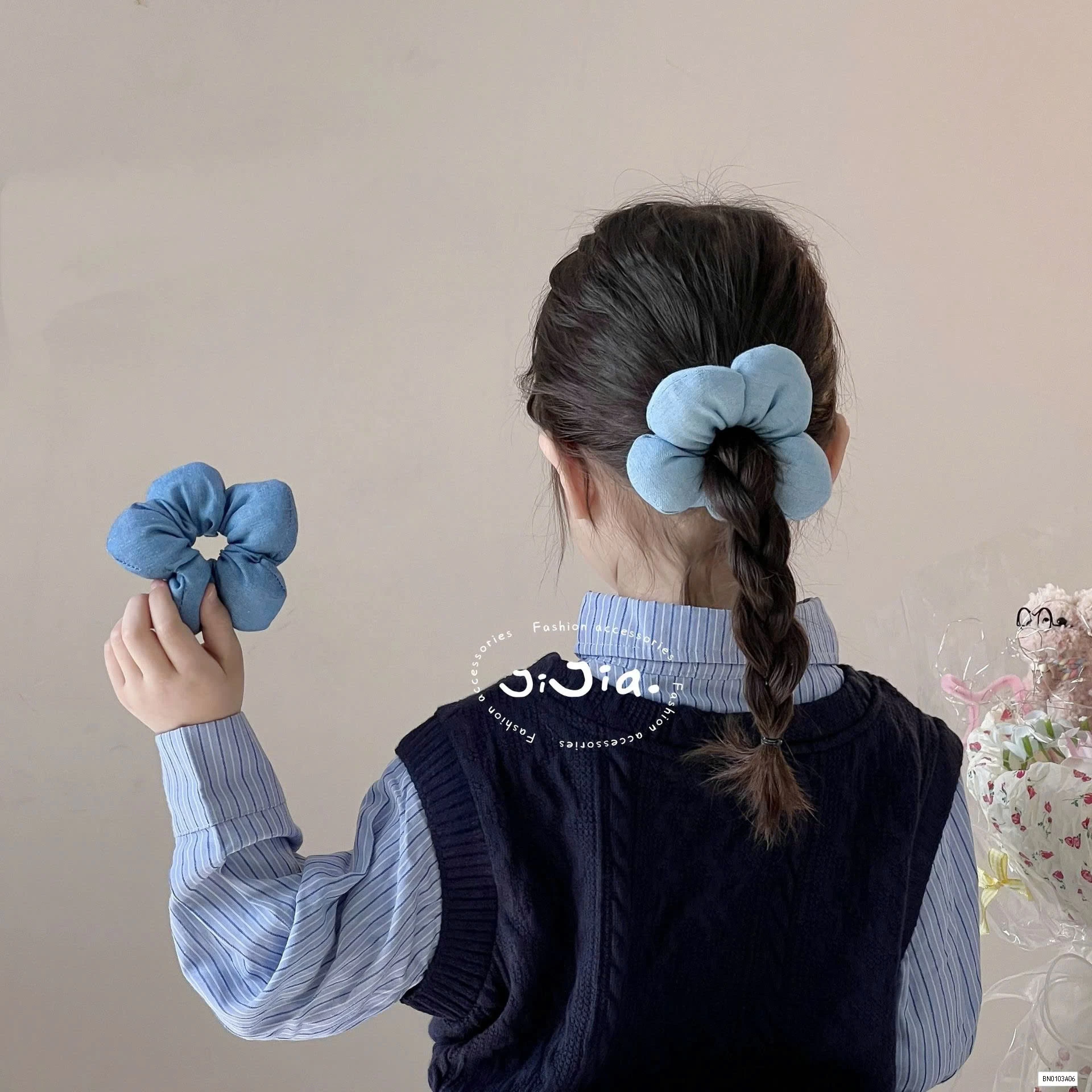 BUỘC TÓC BÔNG HOA 5 CÁNH