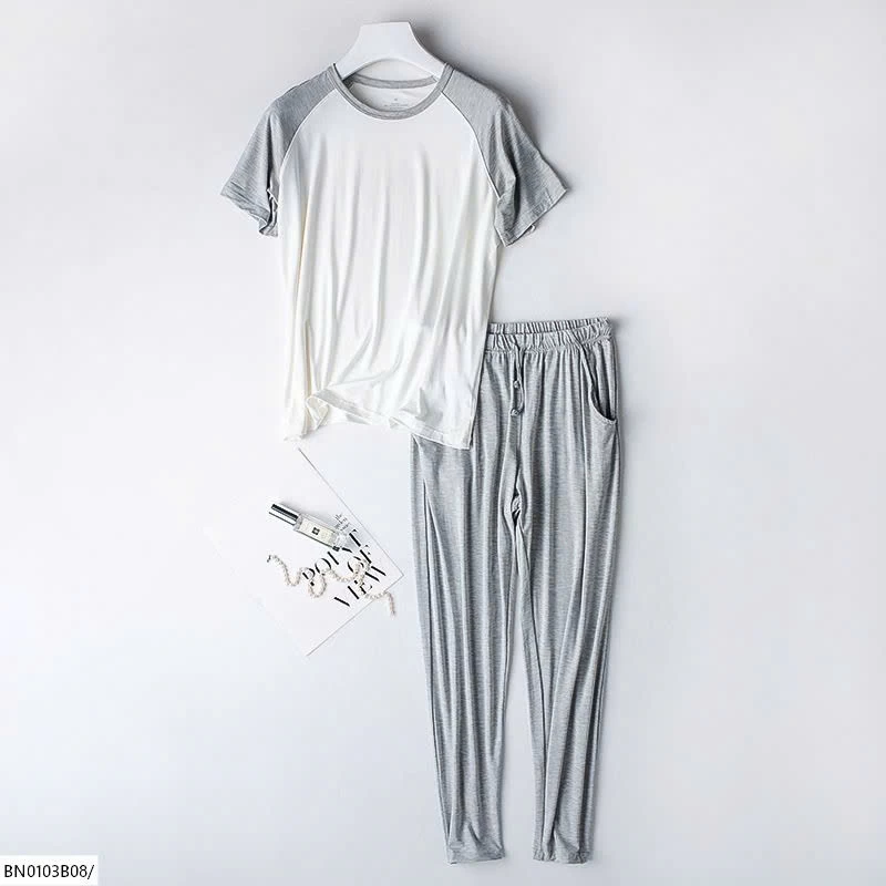 BỘ COTTON MỀM PHỐI MÀU MẶC NHÀ