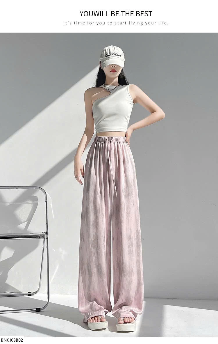 QUẦN LỤA ỐNG RỘNG SUÔNG MỀM