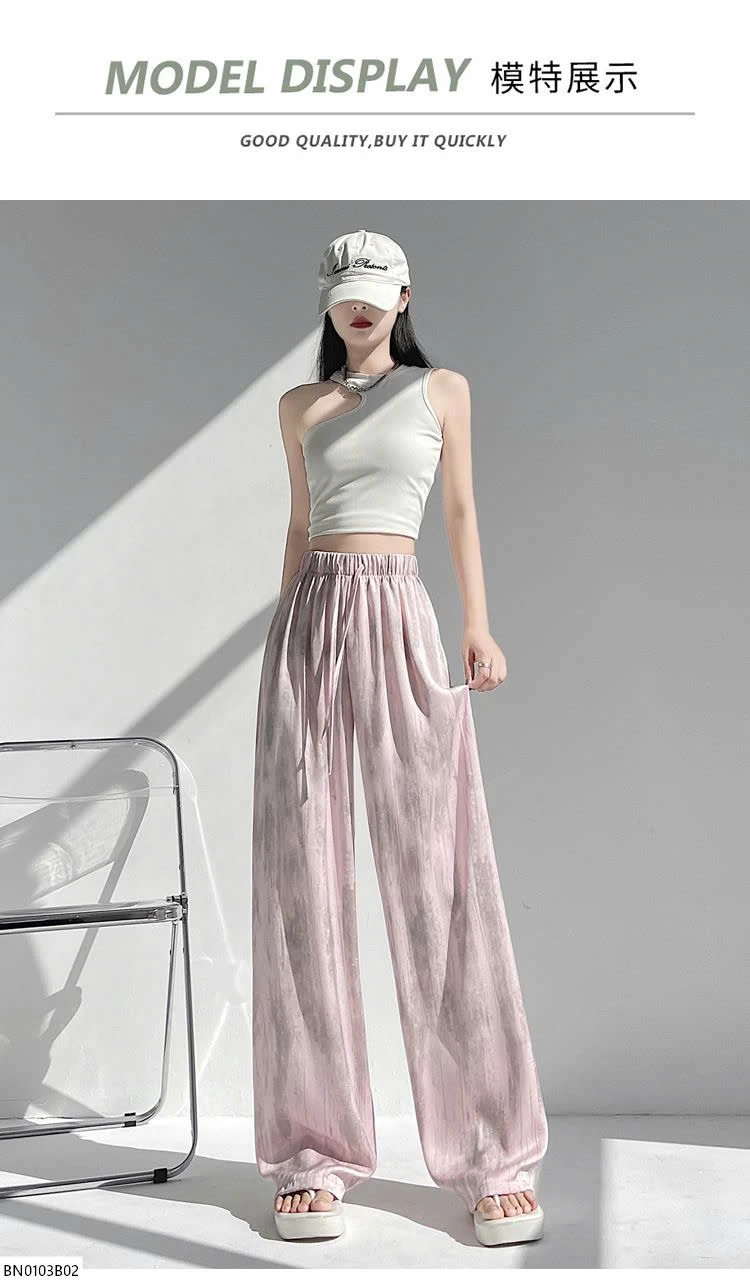 QUẦN LỤA ỐNG RỘNG SUÔNG MỀM