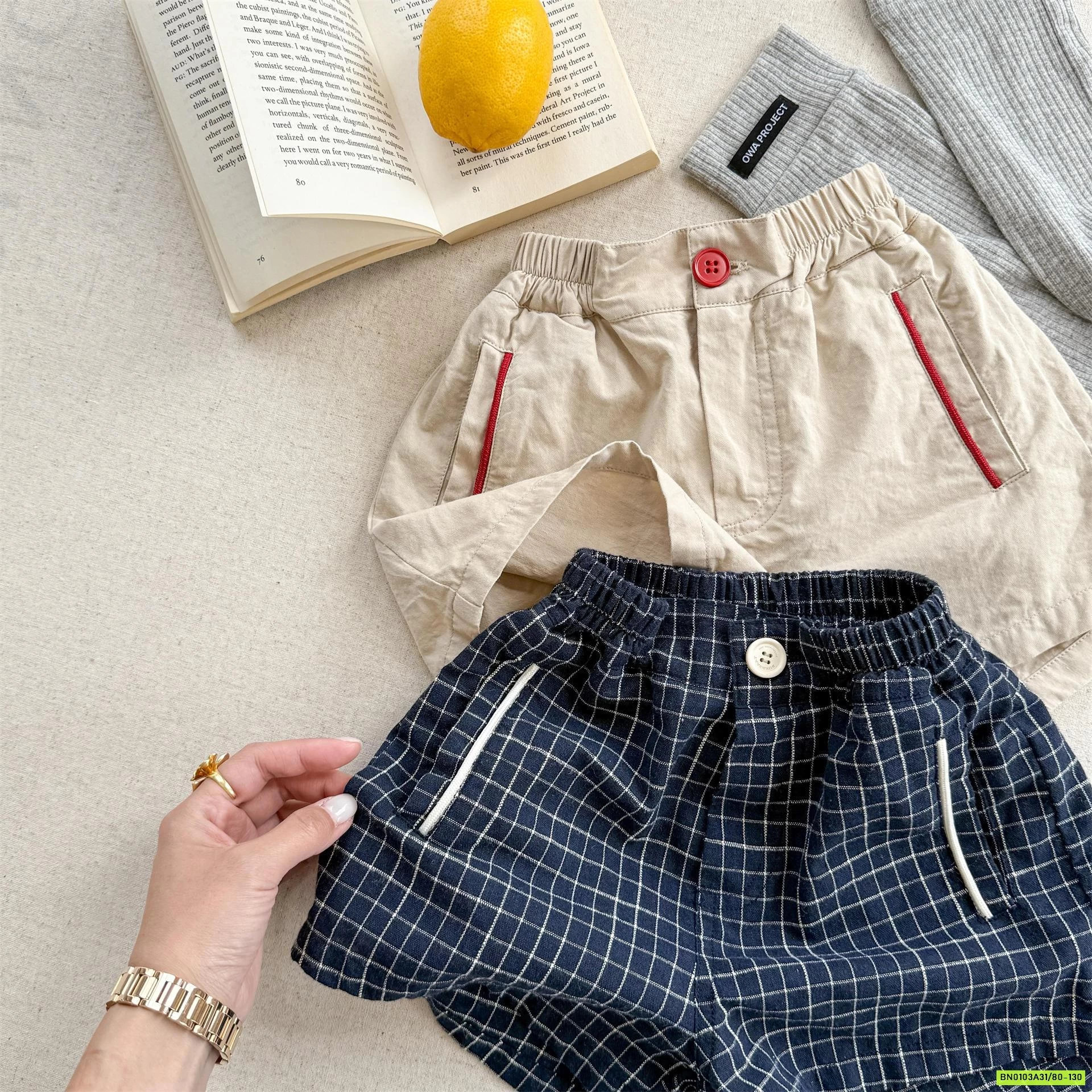 SHORT CẠP CHUN VIỀN TÚI 6271 ADBABY