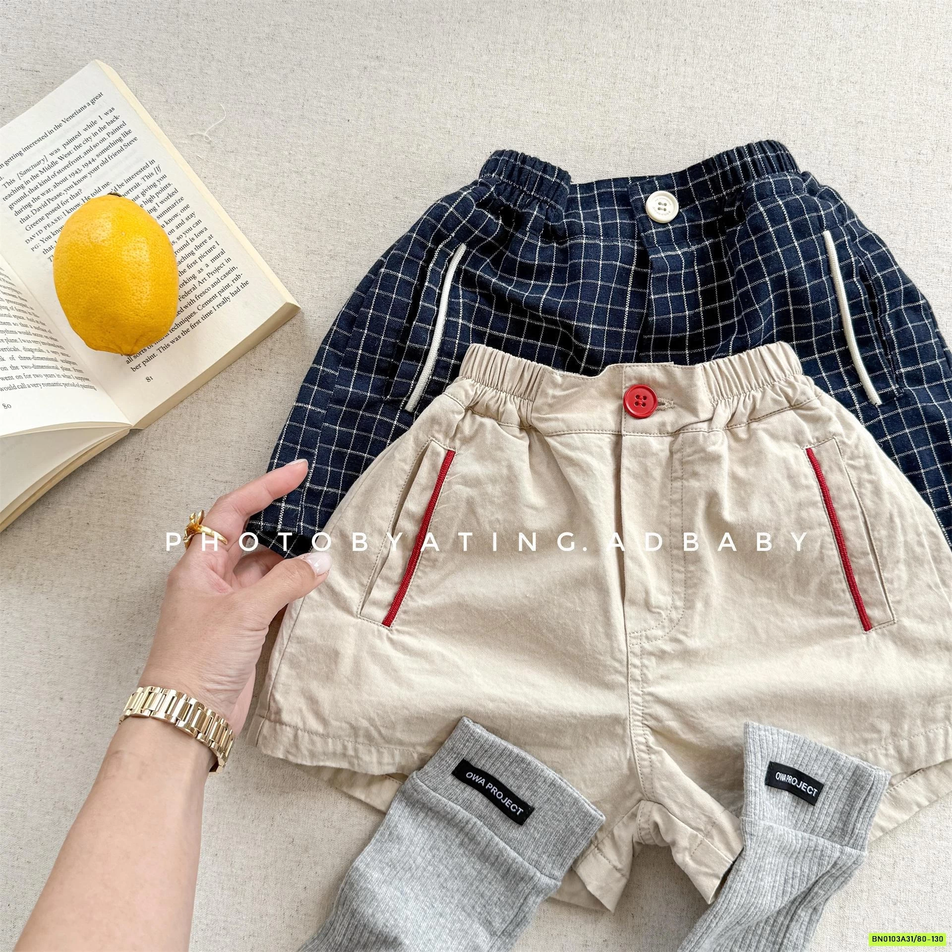 SHORT CẠP CHUN VIỀN TÚI 6271 ADBABY