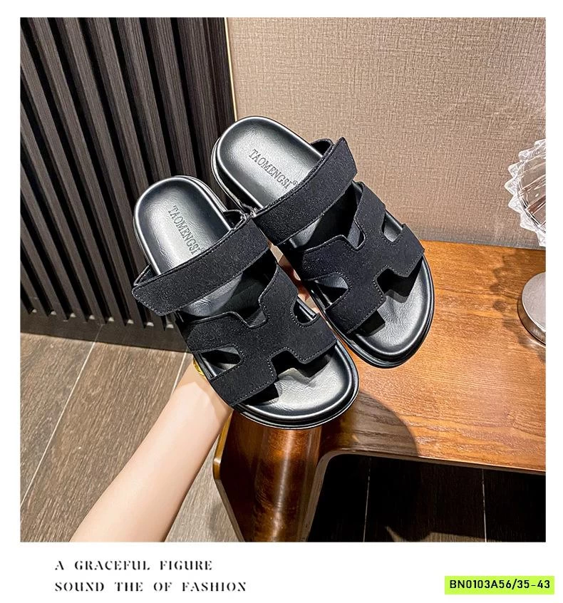 DÉP LÊ CHỮ H QUAI DA LỘN