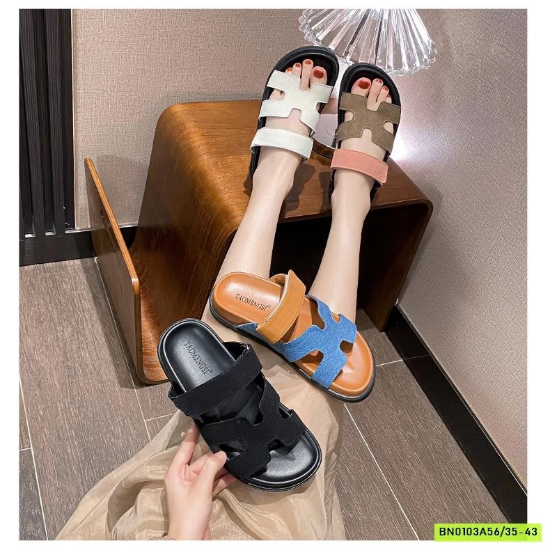 DÉP LÊ CHỮ H QUAI DA LỘN