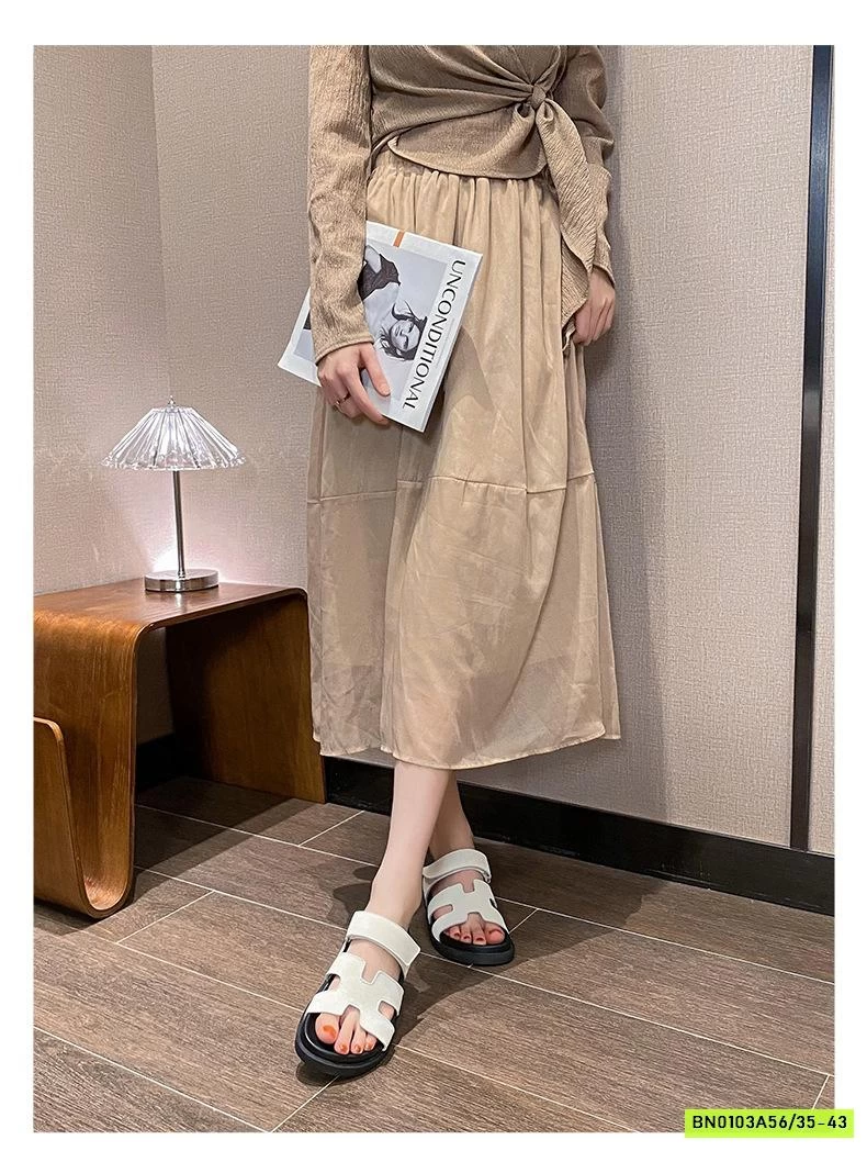 DÉP LÊ CHỮ H QUAI DA LỘN