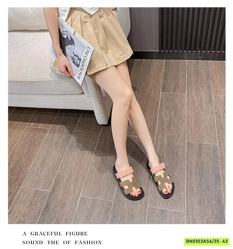 DÉP LÊ CHỮ H QUAI DA LỘN