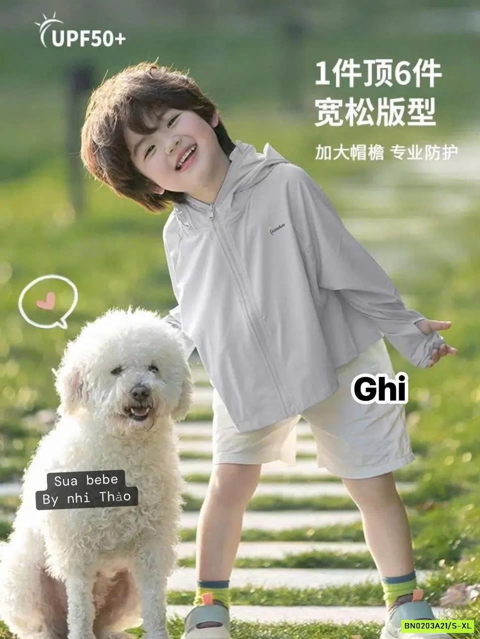 ÁO CHỐNG NẮNG BĂNG LẠNH UPF50+ CHO BÉ