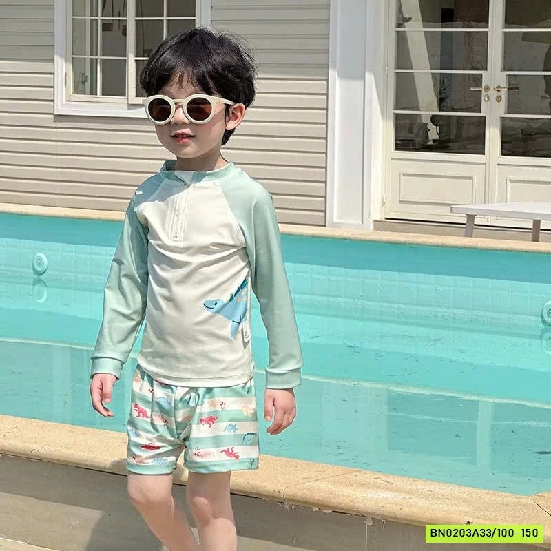 BỘ BƠI DÀI TAY BÉ TRAI