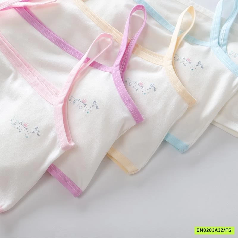 SÉT 5 ÁO LÁ QUAI MẢNH VIỀN MÀU CHO BÉ