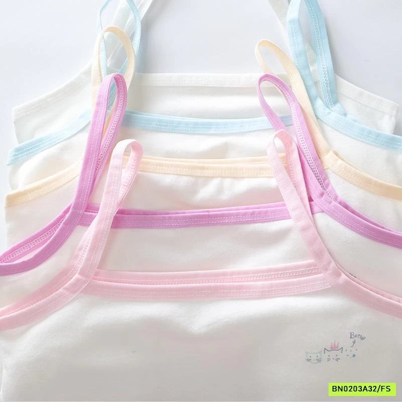 SÉT 5 ÁO LÁ QUAI MẢNH VIỀN MÀU CHO BÉ