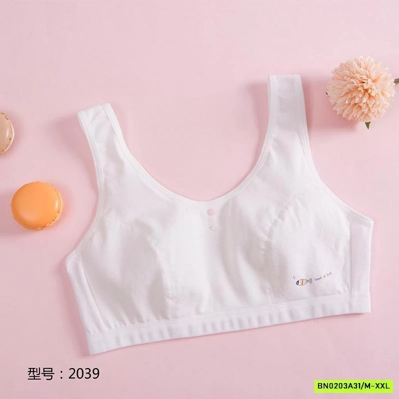 BRA COTTON KHÔNG ĐỆM BÉ GÁI
