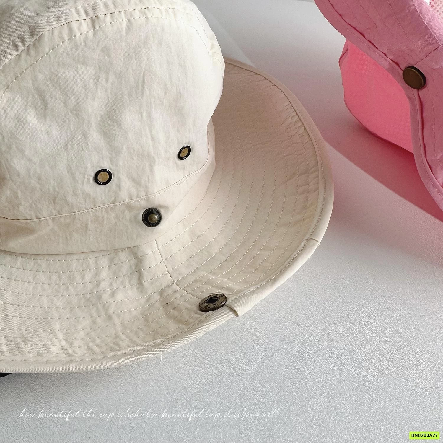 MŨ BÈO THÊU NƠ CHO BÉ