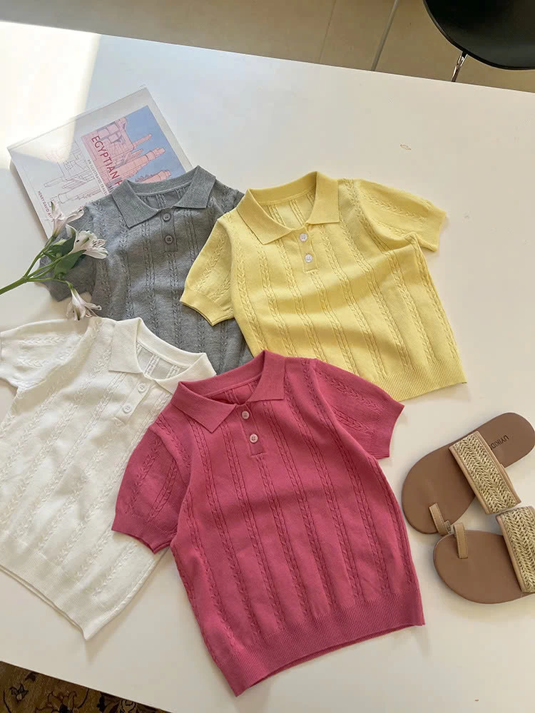 ÁO POLO LEN DỆT MÙA HÈ AMBB 25B093