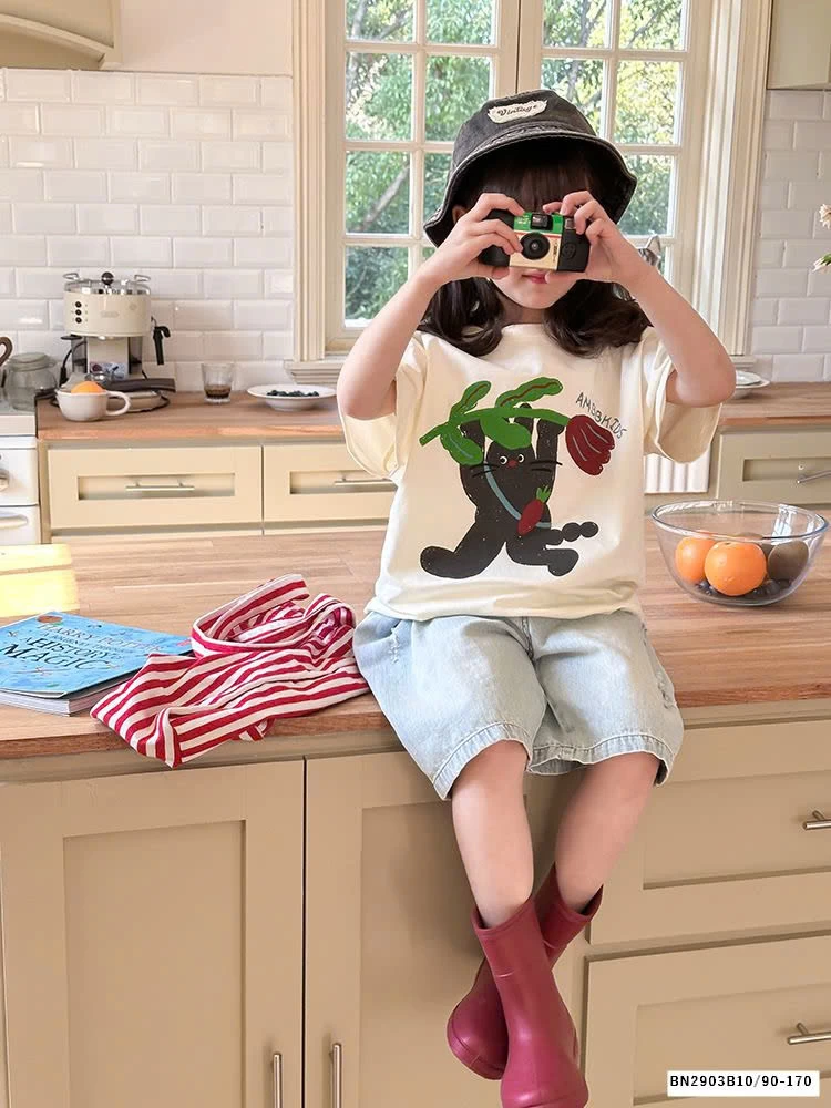 BST ÁO THUN IN HÌNH NGỘ NGHĨNH AMBB 25B156