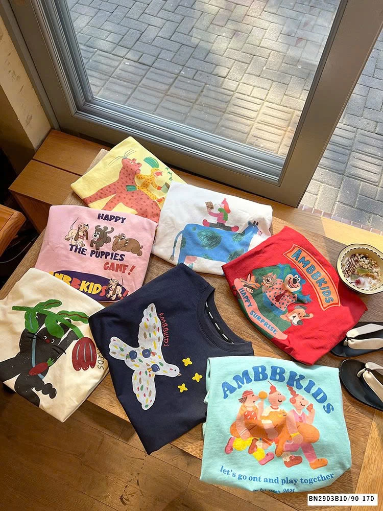 BST ÁO THUN IN HÌNH NGỘ NGHĨNH AMBB 25B156