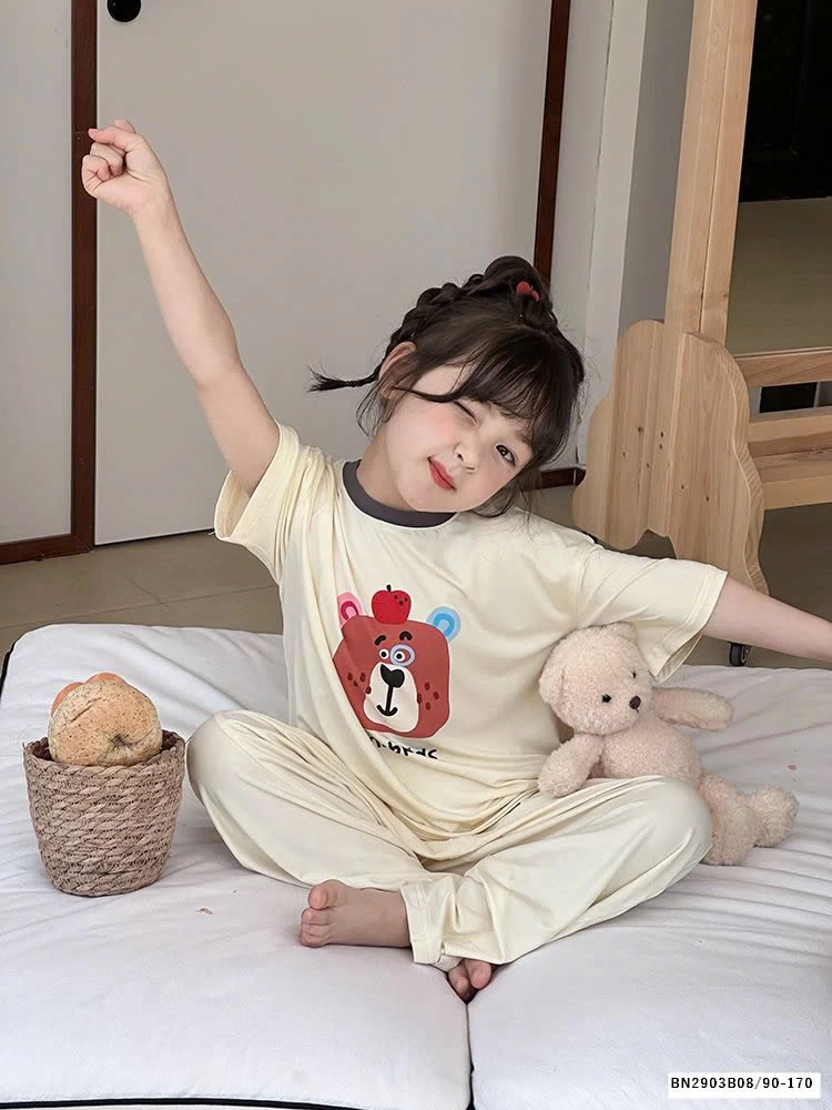 BỘ NGỦ COTTON HOẠT HÌNH AMBB  25B142