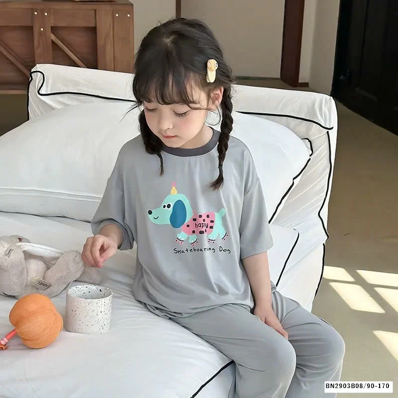 BỘ NGỦ COTTON HOẠT HÌNH AMBB  25B142