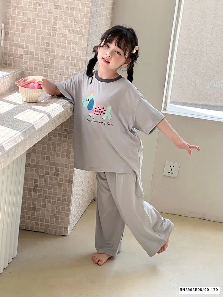 BỘ NGỦ COTTON HOẠT HÌNH AMBB  25B142