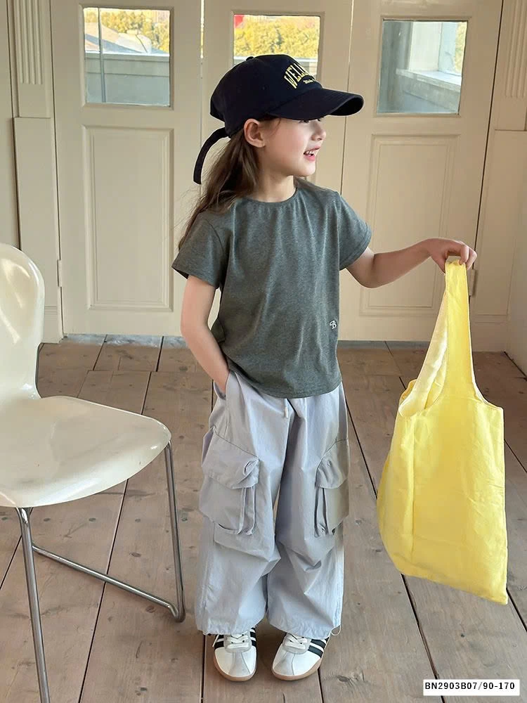 ÁO THUN TRƠN THÊU CHỮ B 25A078