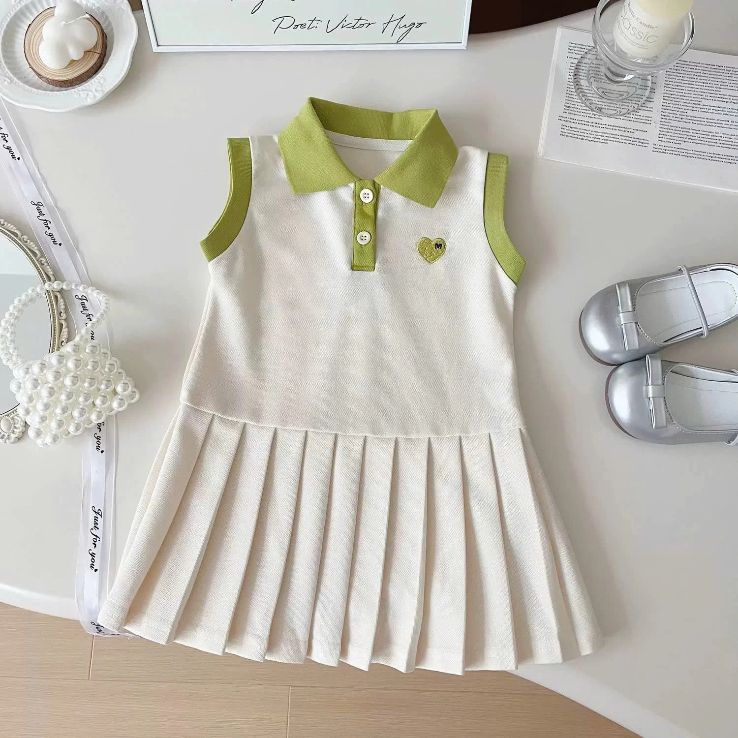 ĐẦM POLO PHỐI VIỀN CỔ