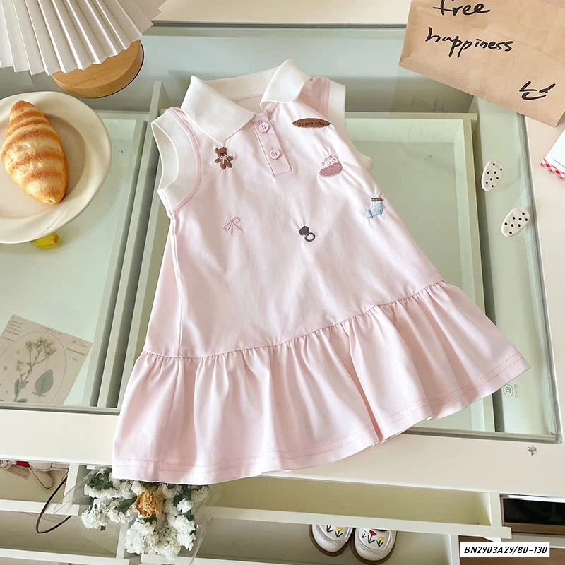 POLO HỒNG THÊU HÌNH