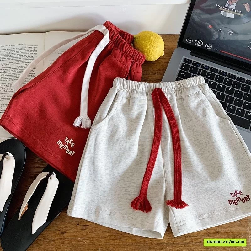 SHORT COTTON PHỐI MÀU DÂY