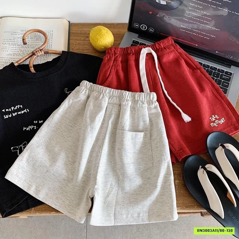 SHORT COTTON PHỐI MÀU DÂY