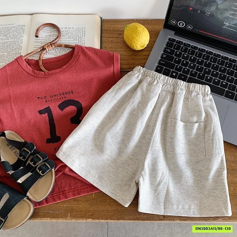 SHORT COTTON PHỐI MÀU DÂY