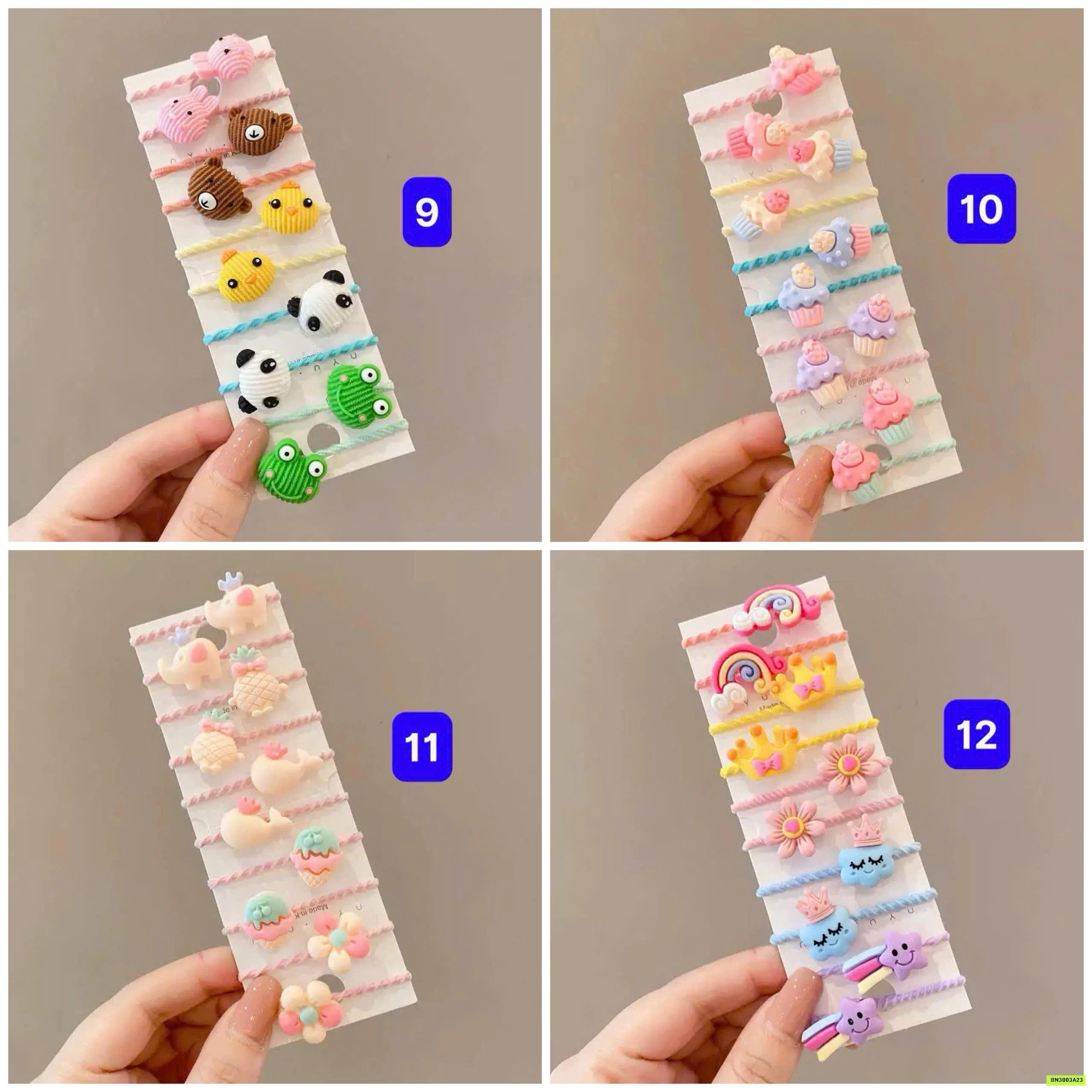 BÌA 10 CHUN BUỘC TÓC DỄ THƯƠNG CHO BÉ