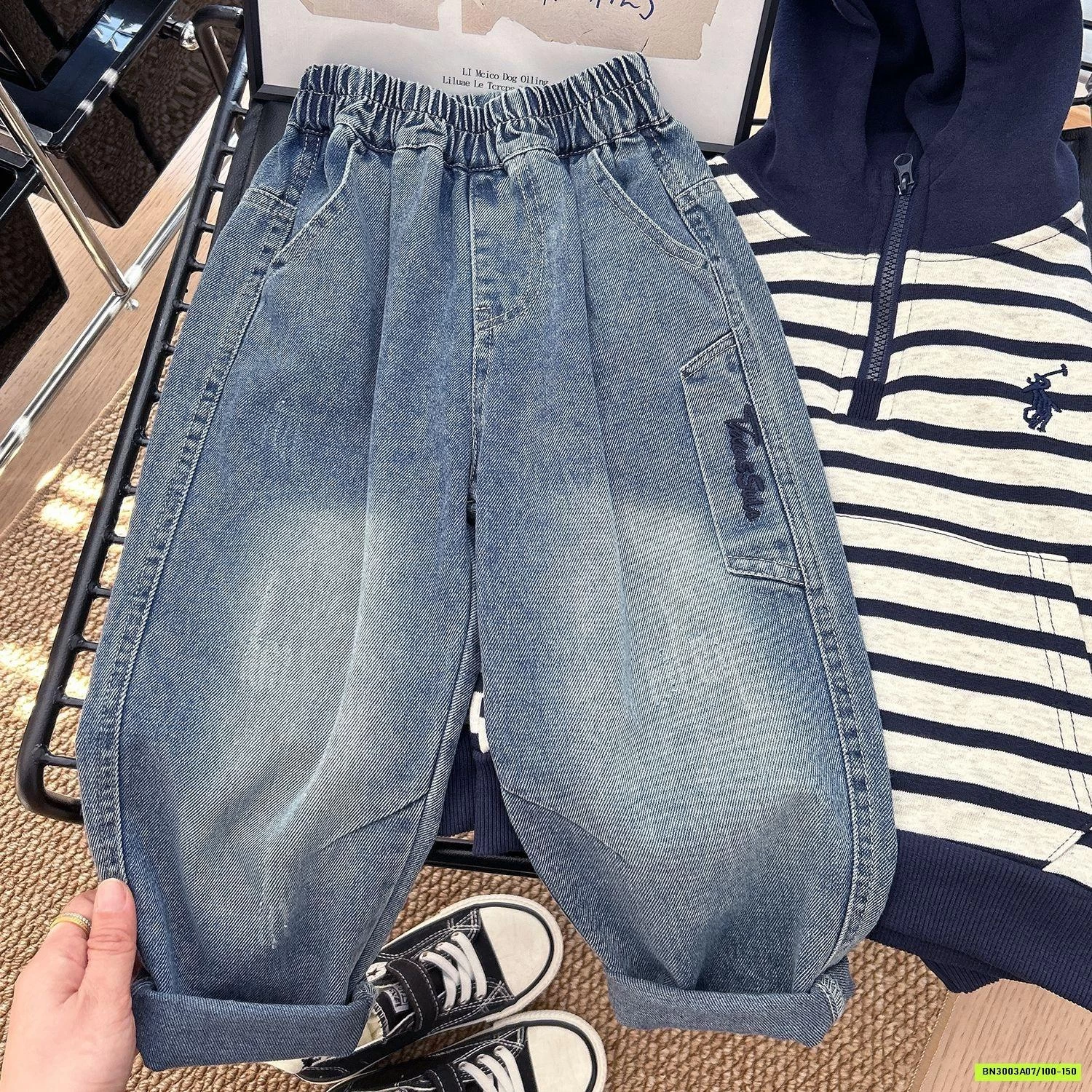 BST JEANS BAGGY TÚI TÚI SAU