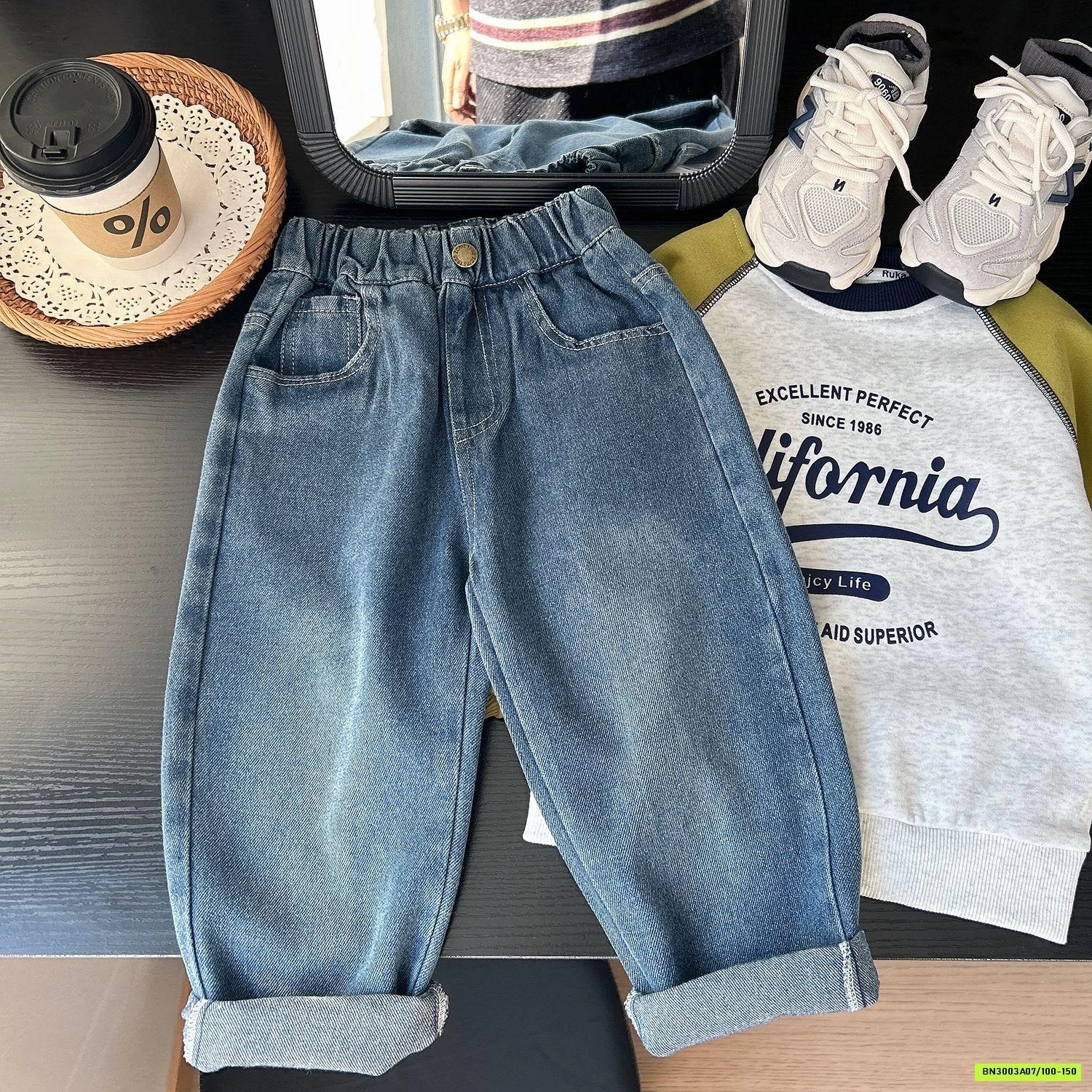 BST JEANS BAGGY TÚI TÚI SAU