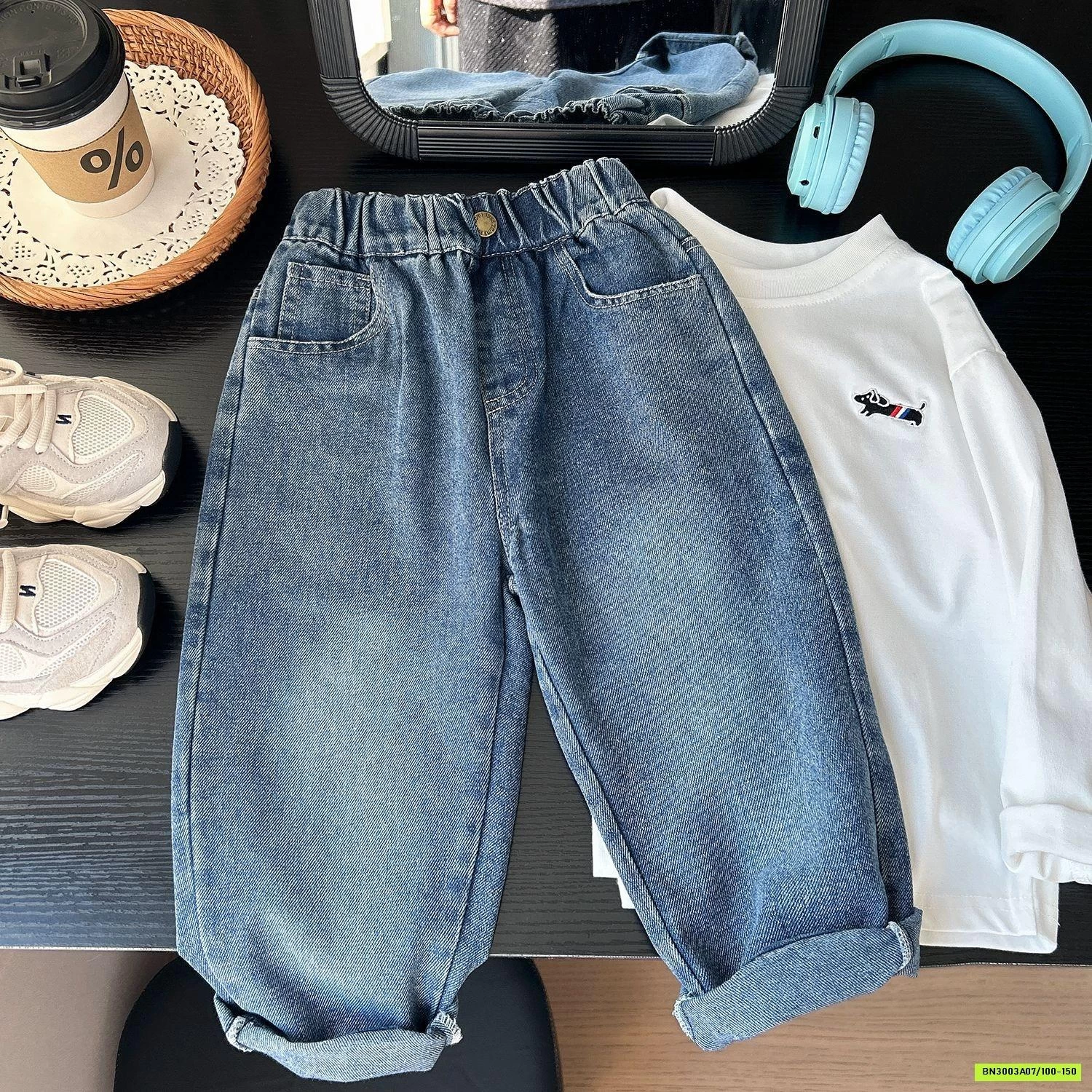 BST JEANS BAGGY TÚI TÚI SAU