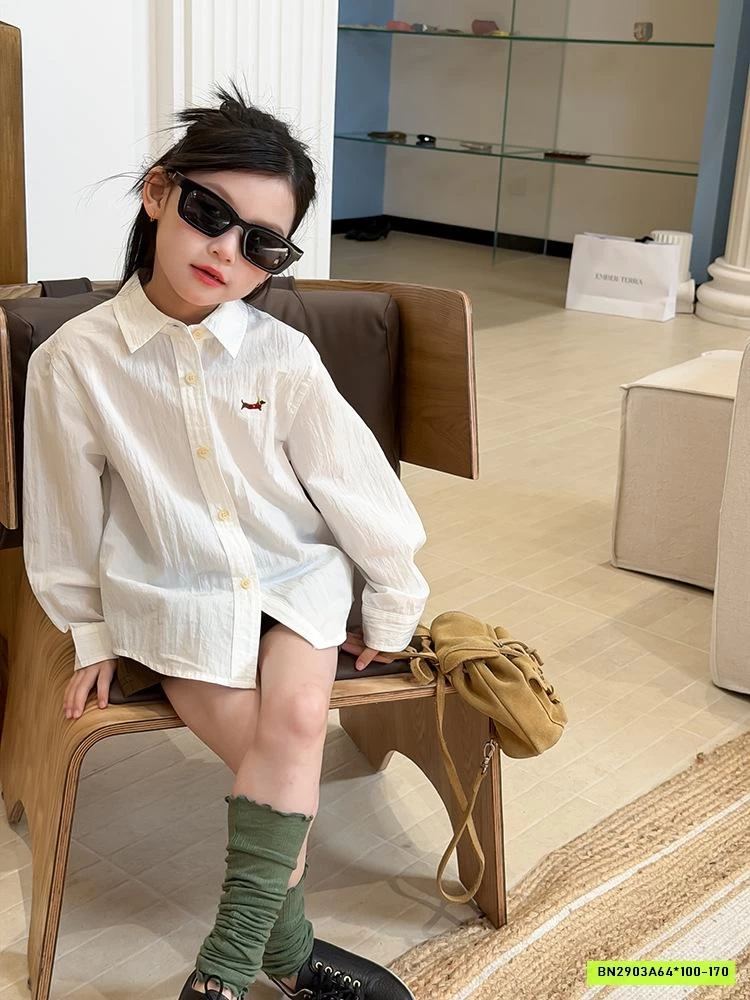 SƠ MI ĐŨI DÀI TAY THÊU LOGO 26A045 AMBB