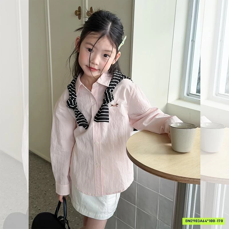 SƠ MI ĐŨI DÀI TAY THÊU LOGO 26A045 AMBB