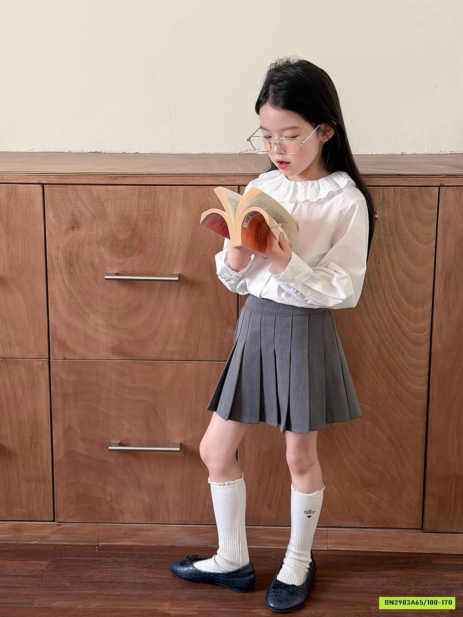 SƠ MI TRẮNG CỔ REN 26A154 AMBB