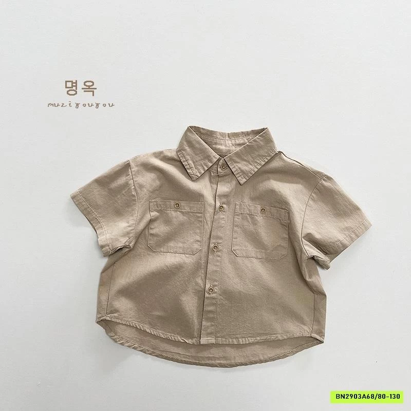 SƠ MI ĐUÔI TÔM TÚI NGỰC MZYY