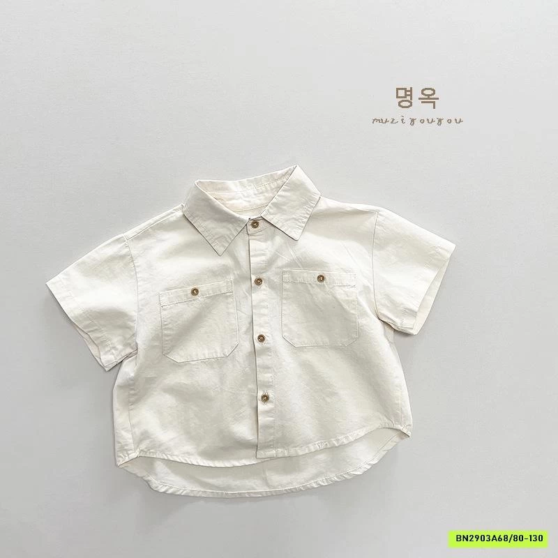 SƠ MI ĐUÔI TÔM TÚI NGỰC MZYY