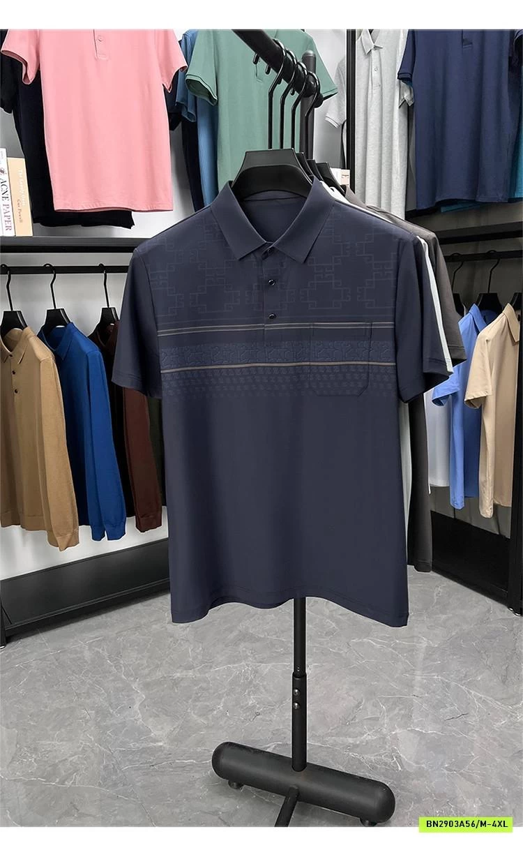 POLO NAM HỌA TIẾT TÚI NGỰC