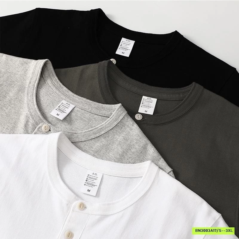 ÁO NAM CỔ TRÒN CÚC CỔ