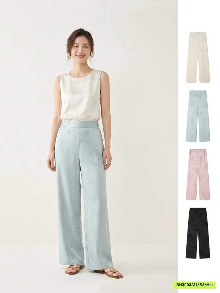 QUẦN LỤA ĐŨI SUÔNG THÊU NỔI