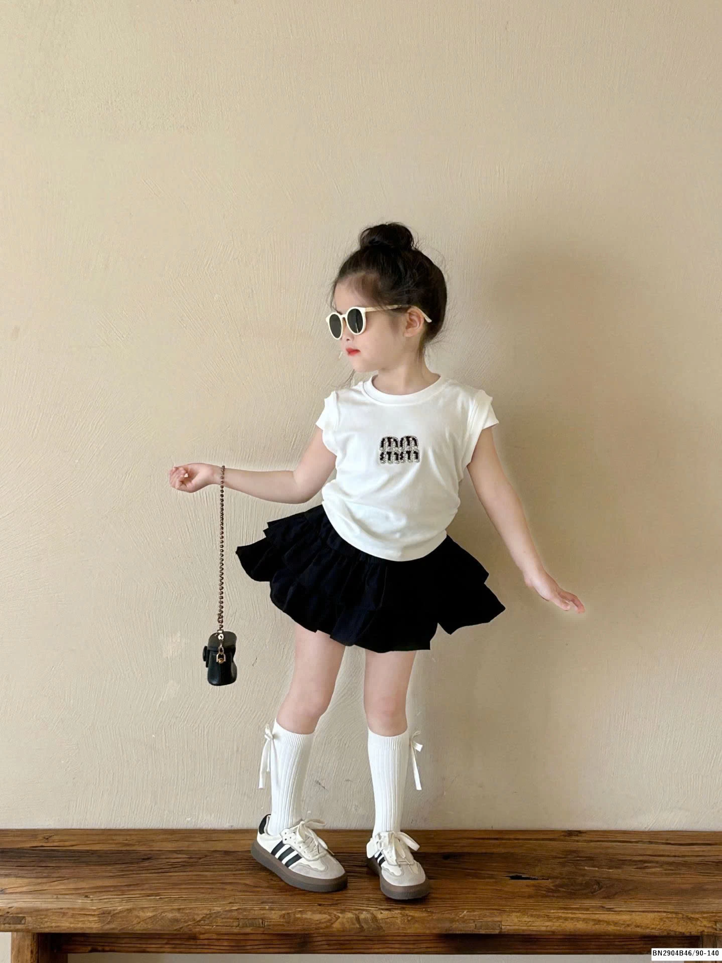 SÉT ÁO THUN HỞ LƯNG MIX CHÂN VÁY