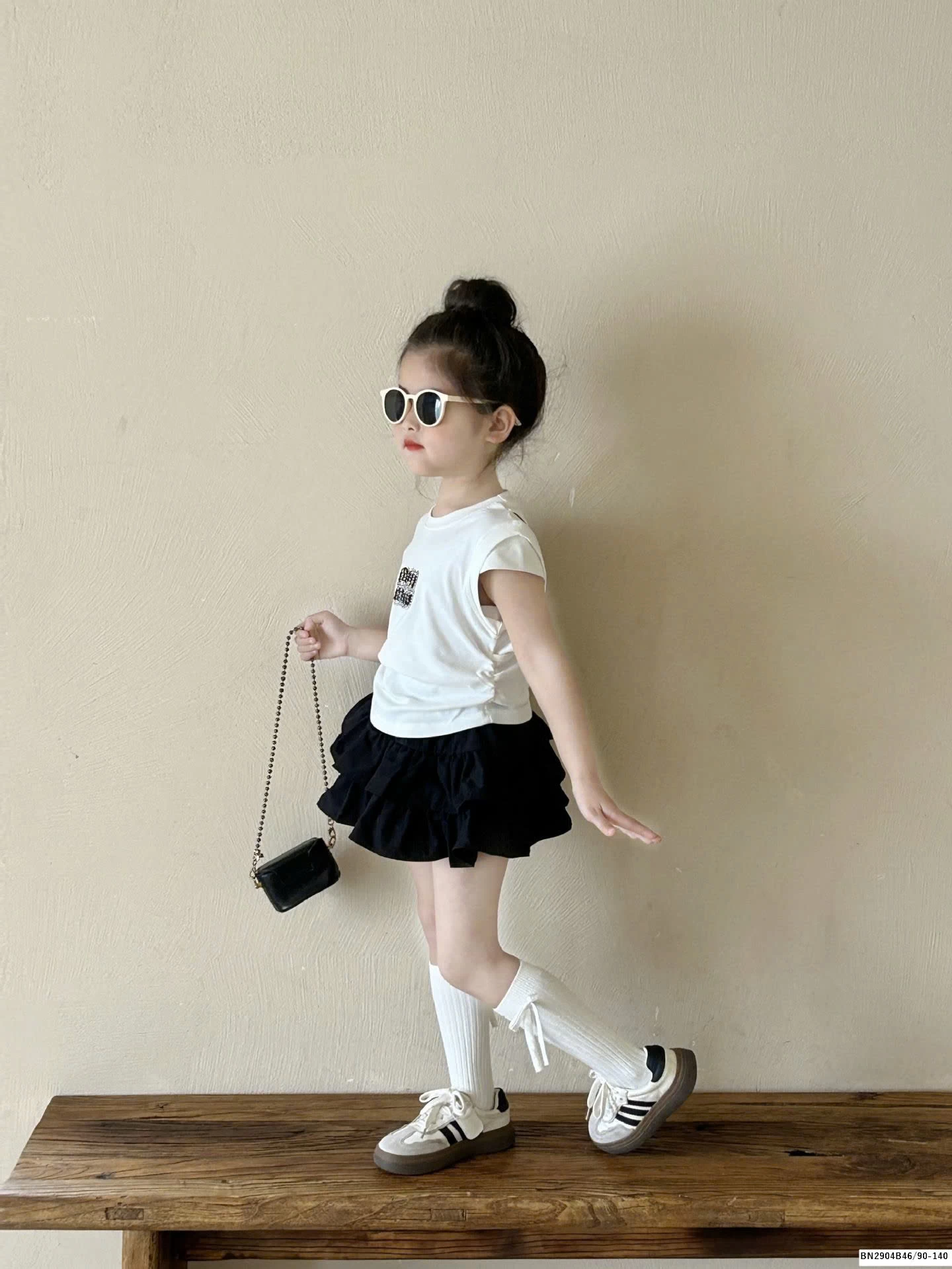 SÉT ÁO THUN HỞ LƯNG MIX CHÂN VÁY