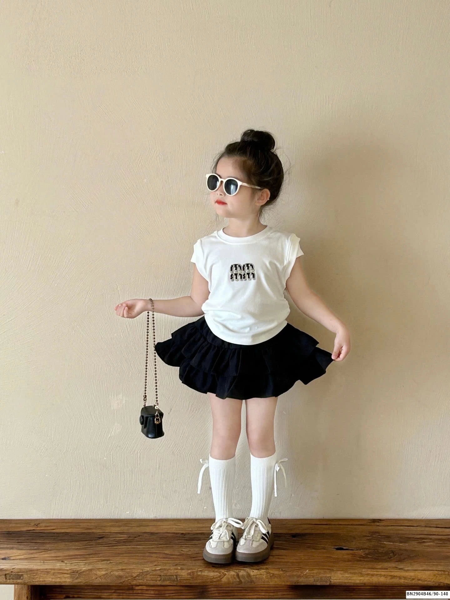 SÉT ÁO THUN HỞ LƯNG MIX CHÂN VÁY